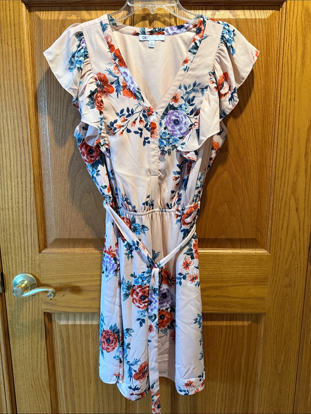 DR2 Woman’s Pink Floral Dress. Sz Medium